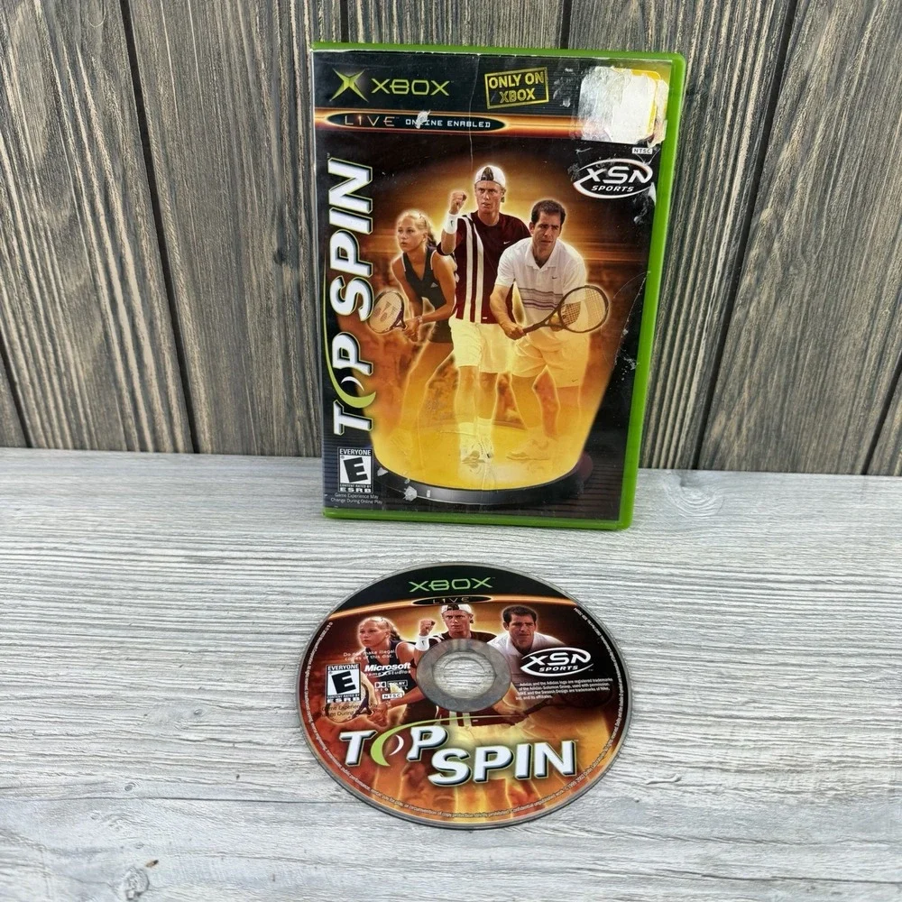 Top Spin Microsoft Xbox 2003 Case And Game Only Tested Working